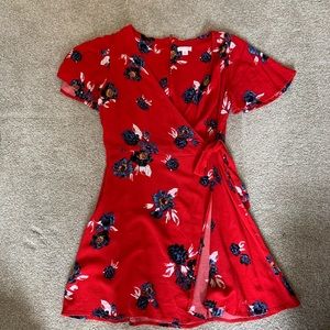 Cute and comfy wrap dress